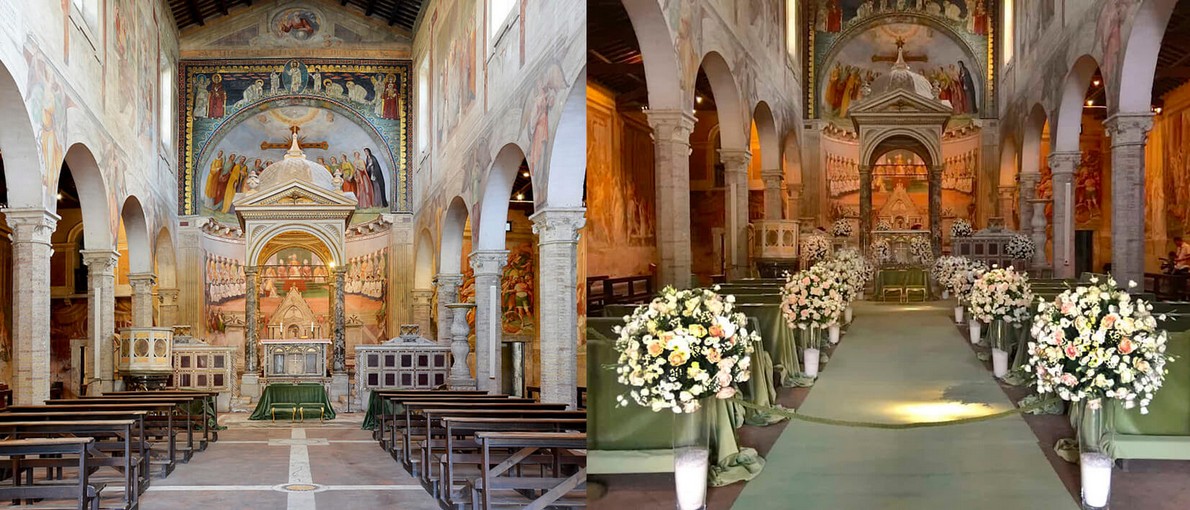 fotografo matrimoni roma chiesa santi nereo achilleo