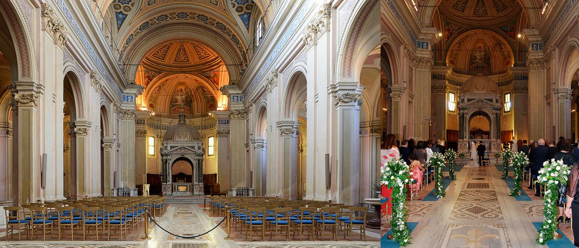 fotografo per matrimonio roma chiesa santi bonifacio alessio